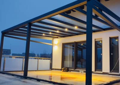 Terrassen Dach Berg Überdachung